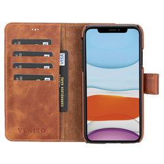 Florence RFID Blocking Leather Wallet Case for iPhone 11