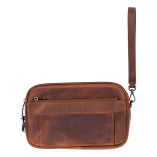 Forge Leather Handbag - Saddle Brown