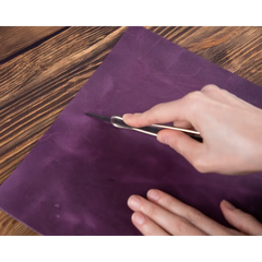 Custom Size Genuine Leather Piece - Cut-to-Size Leather Sheet