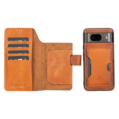 Funda tipo billetera de cuero con bloqueo RFID Florence-flex para Google Pixel 8