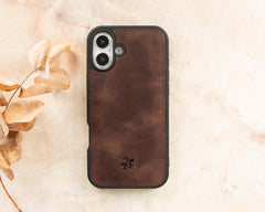 Lucca Snap On Leather Case for iPhone 16