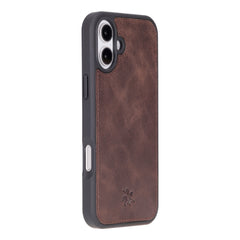 Funda de cuero Lucca Snap On para iPhone 15 Plus