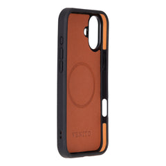 Funda de cuero Lucca Snap On para iPhone 15 Plus