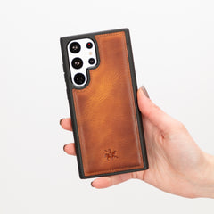 Lucca Snap On Leather Case for Samsung Galaxy S23 Ultra