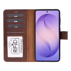 Magic Samsung Galaxy S26 Plus Detachable Leather Wallet Case