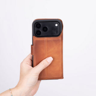 Ravenna RFID Blocking Detachable Leather Wallet Case for iPhone 18 Pro