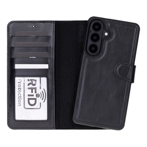 Magic Samsung Galaxy S26 Plus Detachable Leather Wallet Case