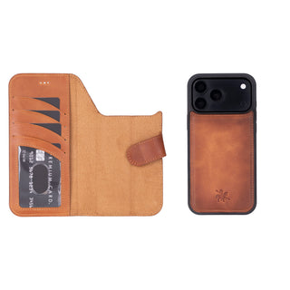 Ravenna RFID Blocking Detachable Leather Wallet Case for iPhone 18 Pro