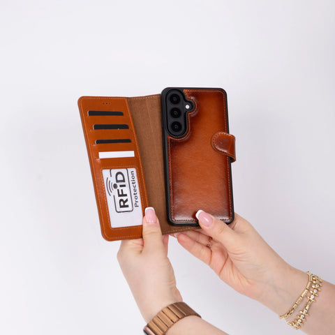 Magic Samsung Galaxy S26 Detachable Leather Wallet Case