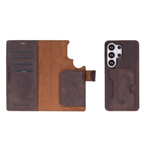 Florence - Funda tipo cartera de piel con bloqueo RFID para Samsung Galaxy S24 Ultra