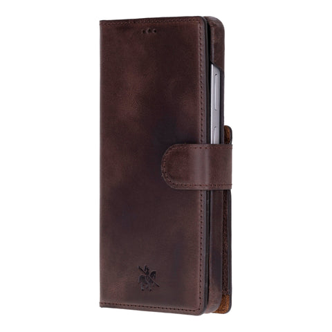 Florence - Funda tipo cartera de piel con bloqueo RFID para Samsung Galaxy S24 Ultra
