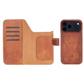 Florence RFID Blocking Leather Wallet Case for iPhone 18 Pro