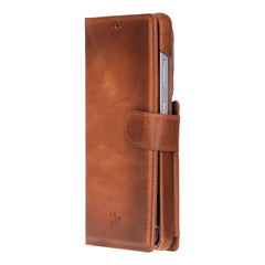 Florence - Funda tipo cartera de piel con bloqueo RFID para Samsung Galaxy S24 Ultra
