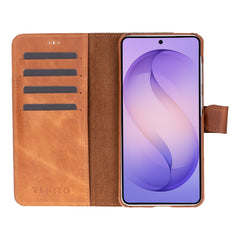 Funda tipo billetera de cuero con bloqueo RFID Florence para Samsung Galaxy S24 Plus