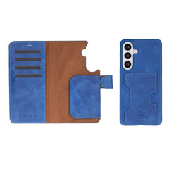 Funda tipo billetera de cuero con bloqueo RFID Florence para Samsung Galaxy S24 Plus