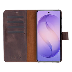 Funda tipo billetera de cuero con bloqueo RFID Florence para Samsung Galaxy S24