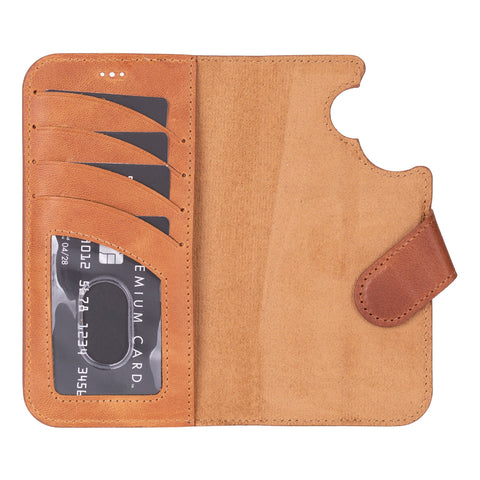 Ravenna RFID Blocking Detachable Leather Wallet Case for iPhone 17