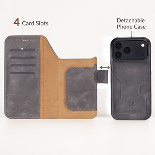 Florence RFID Blocking Leather Wallet Case for iPhone 18 Pro