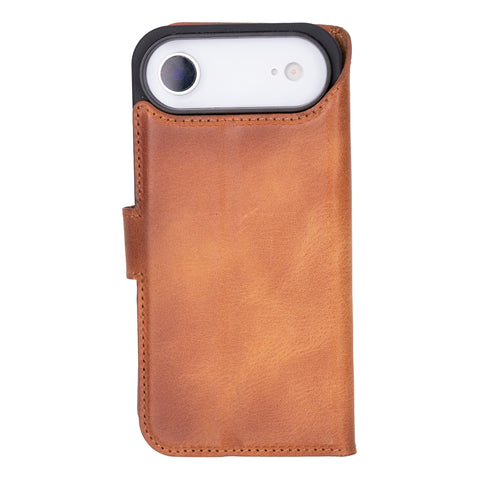 Funda tipo billetera de cuero desmontable con bloqueo RFID Ravenna para iPhone 15 Plus