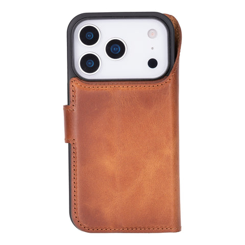 Ravenna RFID Blocking Detachable Leather Wallet Case for iPhone 17 Pro