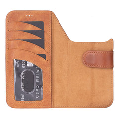 Funda tipo billetera de cuero desmontable con bloqueo RFID Ravenna para iPhone 15 Pro