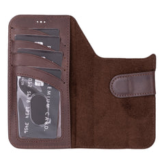 Funda tipo billetera de cuero desmontable con bloqueo RFID Ravenna para iPhone 15 Pro