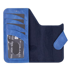 Funda tipo billetera de cuero desmontable con bloqueo RFID Ravenna para iPhone 15 Pro