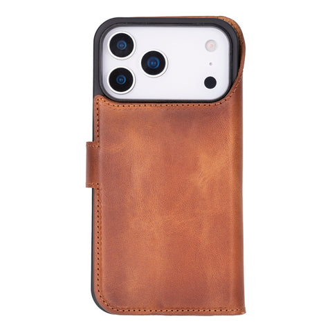 Funda tipo cartera de cuero desmontable con bloqueo RFID Ravenna para iPhone 15 Pro Max