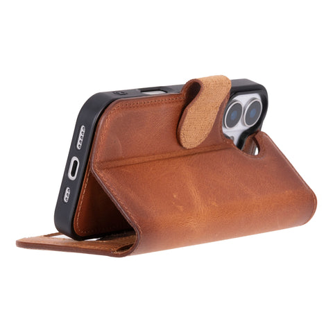 Ravenna RFID Blocking Detachable Leather Wallet Case for iPhone 17