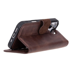 Ravenna RFID Blocking Detachable Leather Wallet Case for iPhone 17