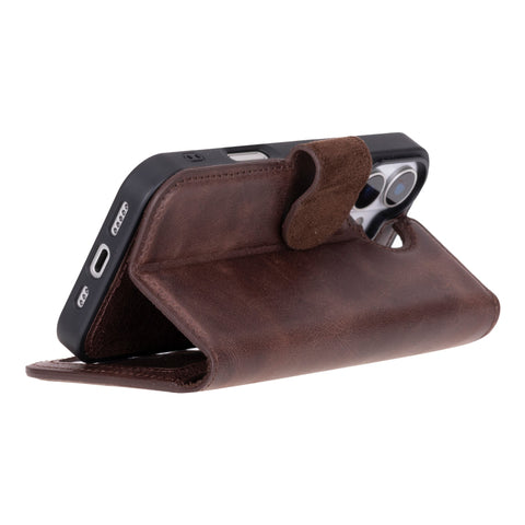 Ravenna RFID Blocking Detachable Leather Wallet Case for iPhone 17