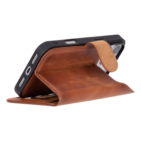 Ravenna RFID Blocking Detachable Leather Wallet Case for iPhone 17 Pro