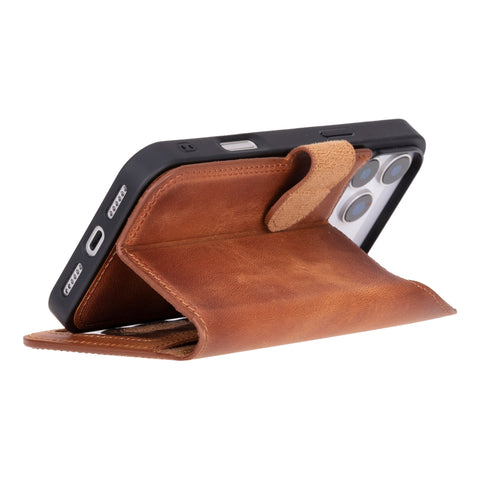 Funda tipo cartera de cuero desmontable con bloqueo RFID Ravenna para iPhone 15 Pro Max