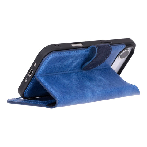 Funda tipo billetera de cuero desmontable con bloqueo RFID Ravenna para iPhone 15 Plus