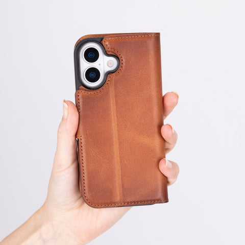 Ravenna RFID Blocking Detachable Leather Wallet Case for iPhone 17