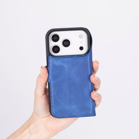 Ravenna RFID Blocking Detachable Leather Wallet Case for iPhone 17 Pro