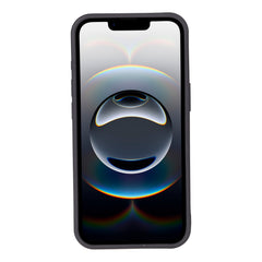 Funda tipo billetera de cuero Capri Snap On para iPhone 15