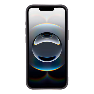 Funda tipo billetera de cuero Capri Snap On para iPhone 15