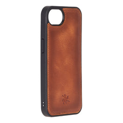 Funda de cuero Lucca Snap On para iPhone 15