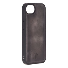 Funda de cuero Lucca Snap On para iPhone 15