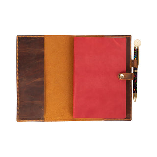 Bosco Leather Journal Cover - Moccasin