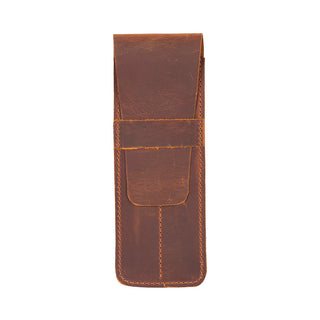 Punta Leather Pen Pouch - Moccasin