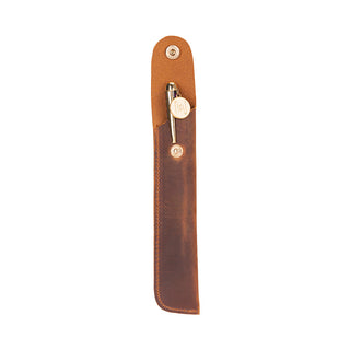 Penna Leather Pen Pouch - Moccasin