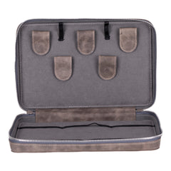 Travel Leather Cable Organizer