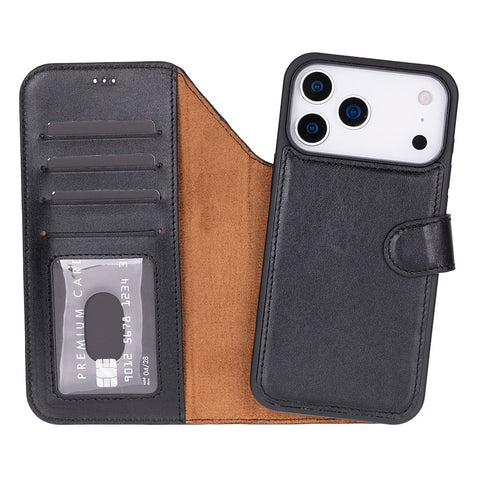 Magic iPhone 17 Pro Leather Detachable Wallet Case