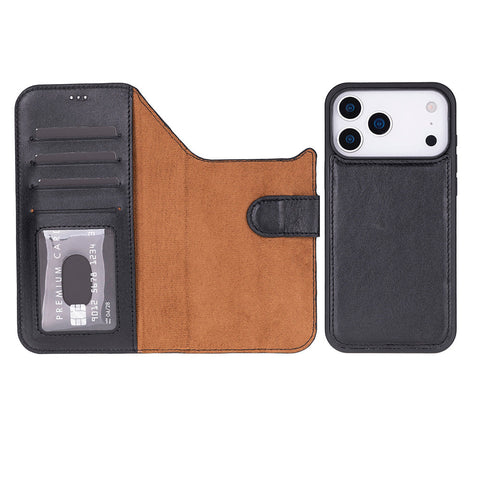 Magic iPhone 17 Pro Max Leather Detachable Wallet Case