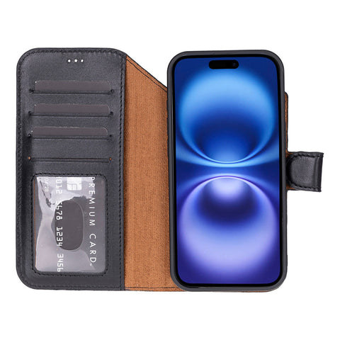 Magic iPhone 17 Air Leather Detachable Wallet Case