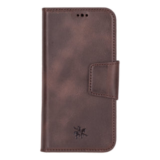 Funda tipo billetera de cuero desmontable con bloqueo RFID Ravenna para iPhone 15