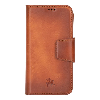 Funda tipo billetera de cuero desmontable con bloqueo RFID Ravenna para iPhone 15