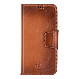 Funda tipo billetera de cuero desmontable con bloqueo RFID Ravenna para iPhone 15